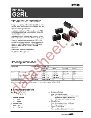 G2RL-14-DC24 datasheet  